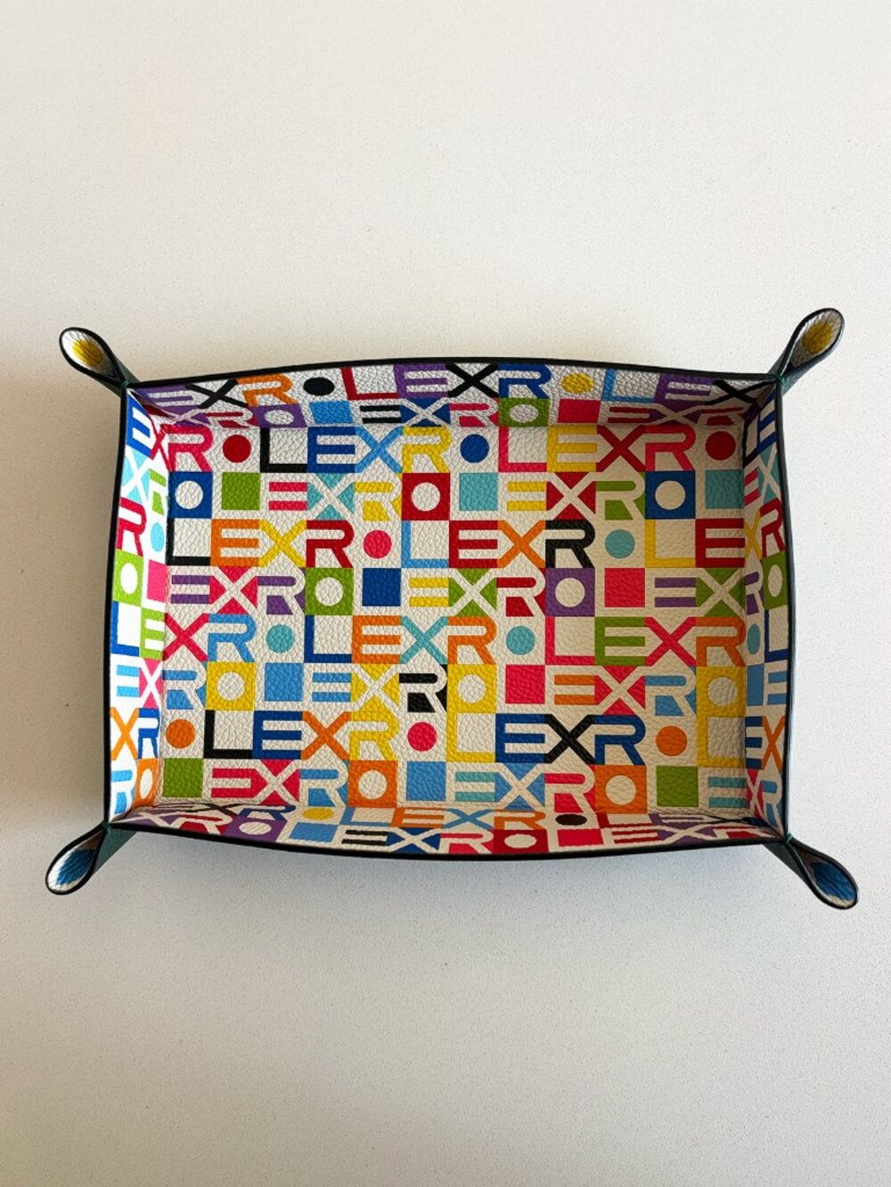 Rolex 100 Years Multicolor Leather Catchall Tray | New in Box